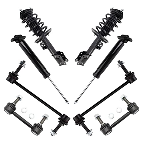 TRQ Federungssatz vorne und hinten, kompatibel mit Ford Mustang 2015–2019